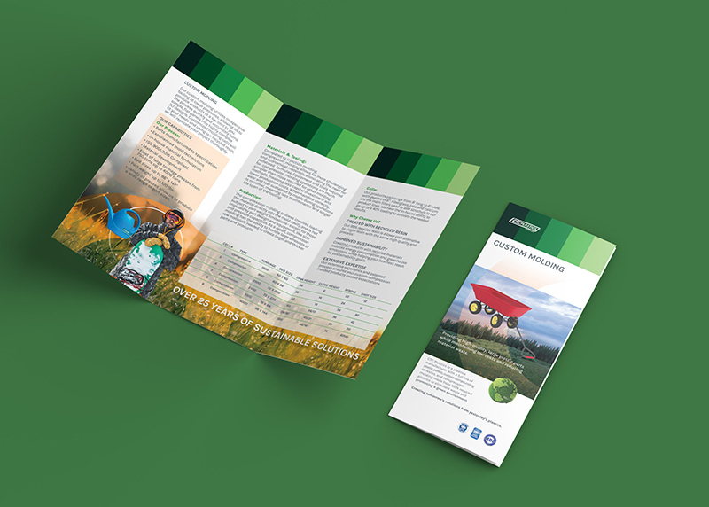 A 3-fold booklet for CTC Plastics